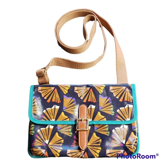 Fossil Bags Fossil Multi Floral Coated Canvas Crossbody Bag
